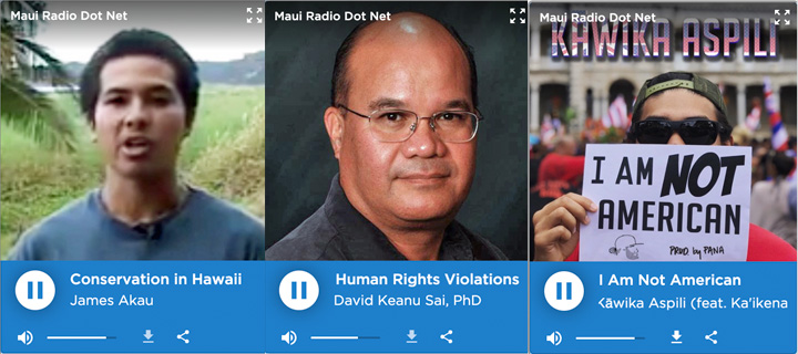 MauiRadio: Akau, Sai, Aspili