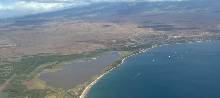 Aerial view of Maui